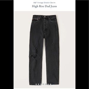 Abercrombie - high rise dad jeans